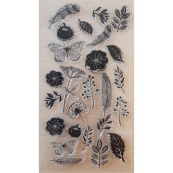Clear Stamps Federn/Blumen