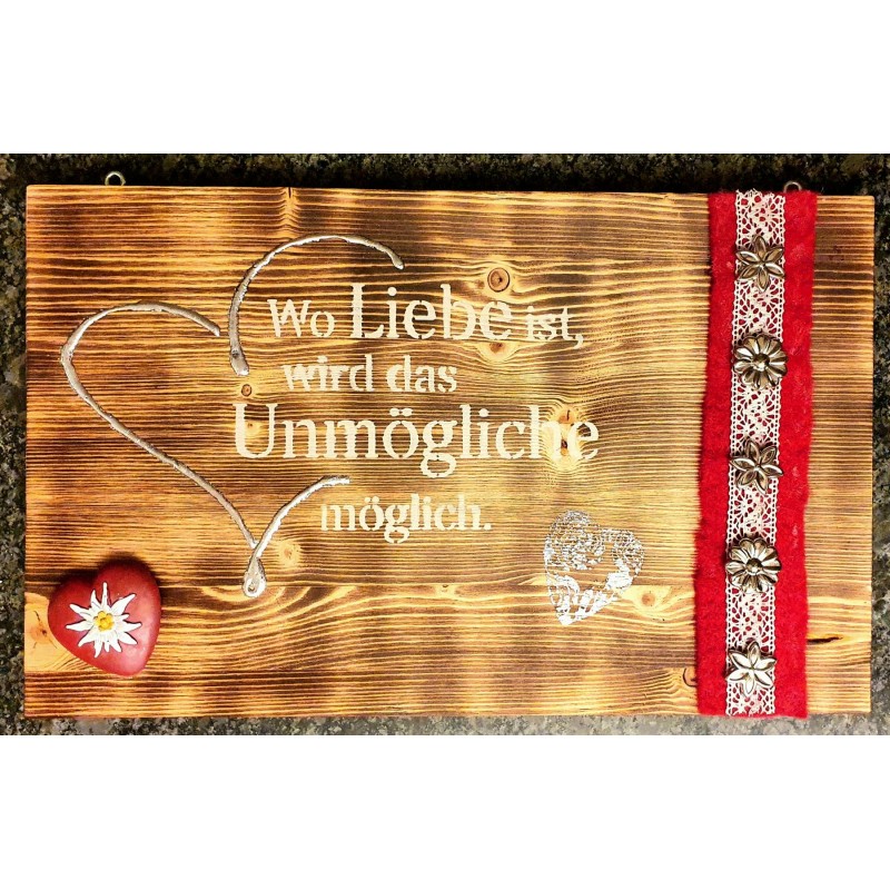 Schild Liebe.....