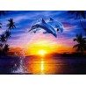 3D Diamant Pixel Bild Delphine