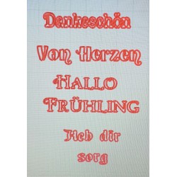 Schablone verschiedene Wörter 2