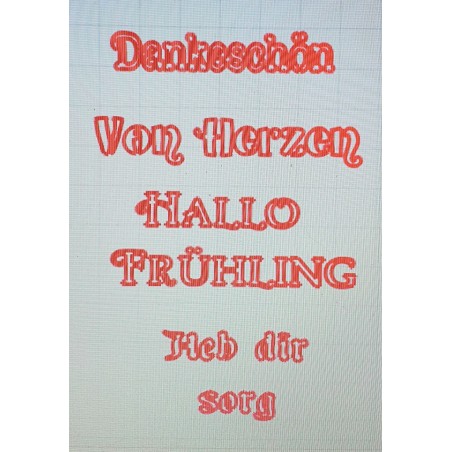 Schablone verschiedene Wörter 2