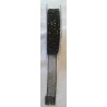 Organza Band schwarz/silber