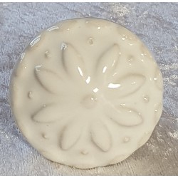 Möbelknopf Porzellan weiss