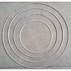 Metall Ring silberfarbig