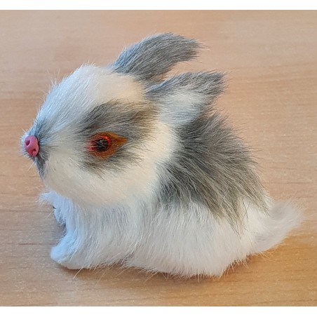 Kaninchen weiss/grau
