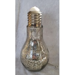Glühbirne mit Led silber