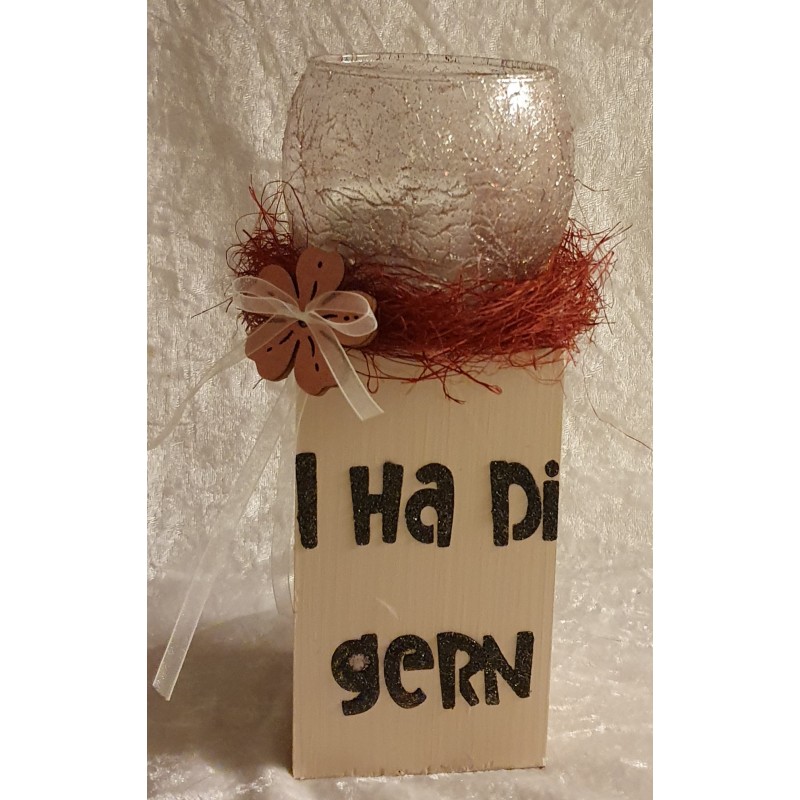 Teelicht Ständer I ha Di gern