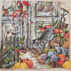Serviette Katze