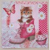 Serviette Katze