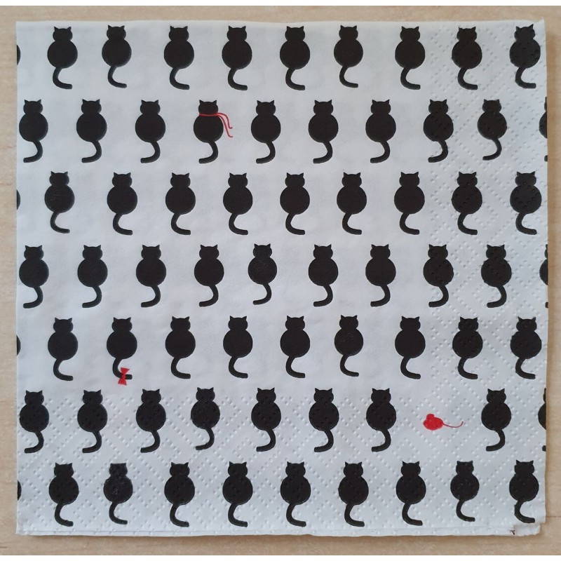 Serviette Katzen