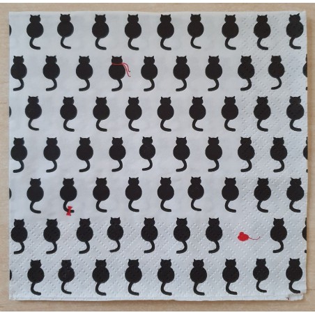 Serviette Katzen