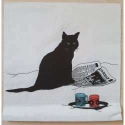 Serviette Katze