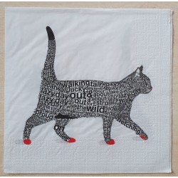 Serviette Katze