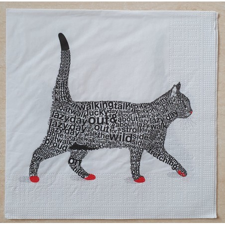 Serviette Katze