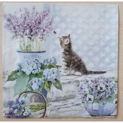 Serviette Katze