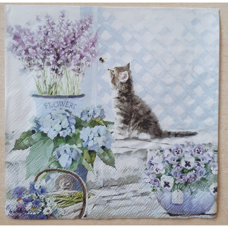 Serviette Katze