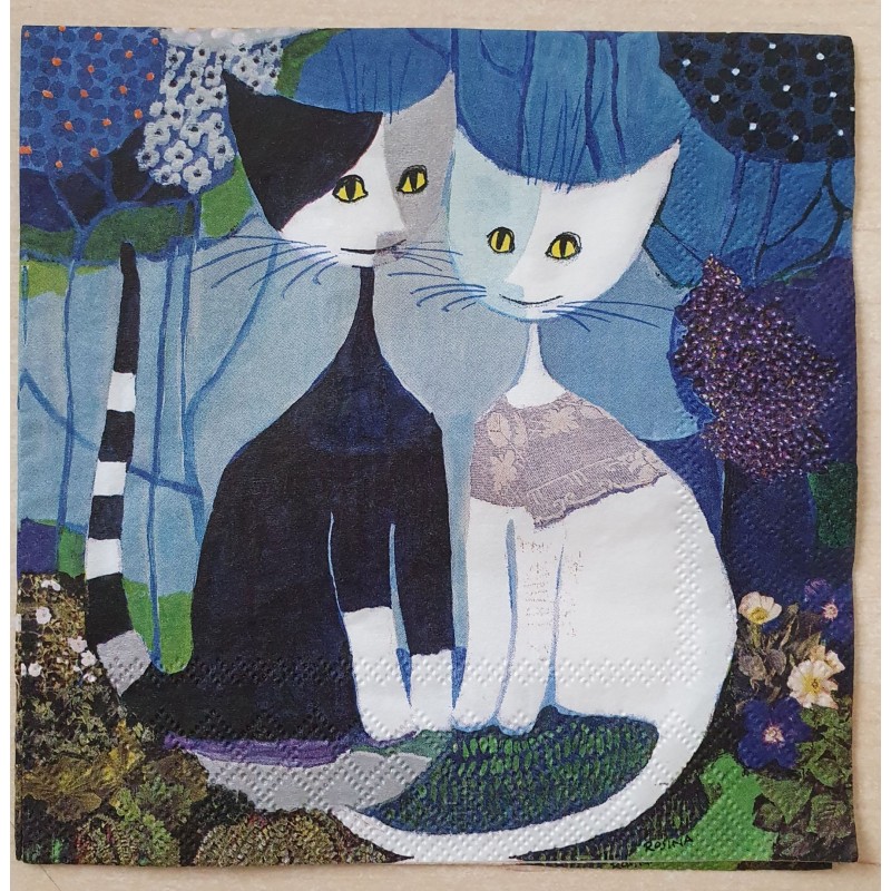Serviette Katzen Rosina Wachtmeister