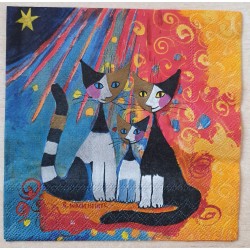 Serviette Katzen Rosina Wachtmeister