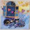 Serviette Katzen Rosina Wachtmeister