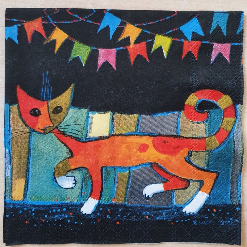 Serviette Katzen Rosina Wachtmeister