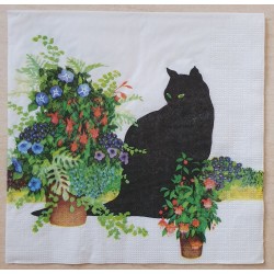 Serviette Katze