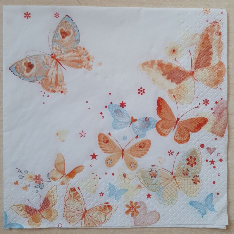 Serviette Schmetterlinge