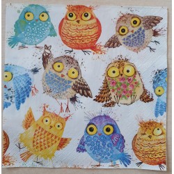 Serviette Eulen