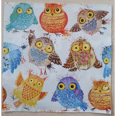 Serviette Eulen
