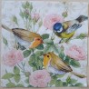 Serviette Vögel