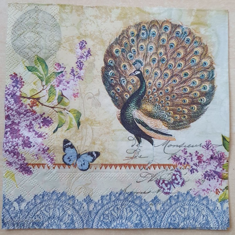 Serviette Pfau