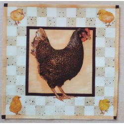 Serviette Henne