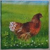Serviette Hahn/Henne