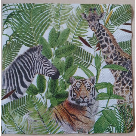 Serviette Zebra/Giraffe