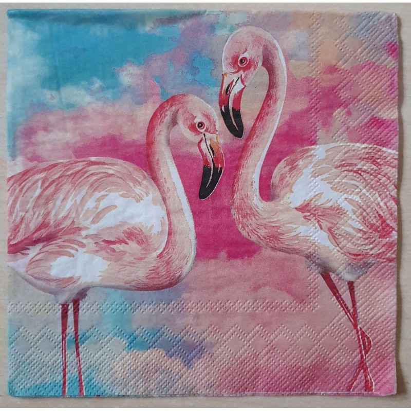 Serviette Flamingos
