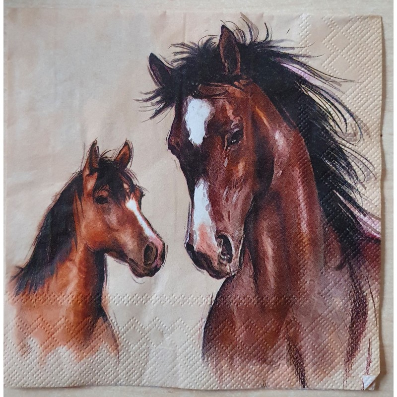 Serviette Pferde