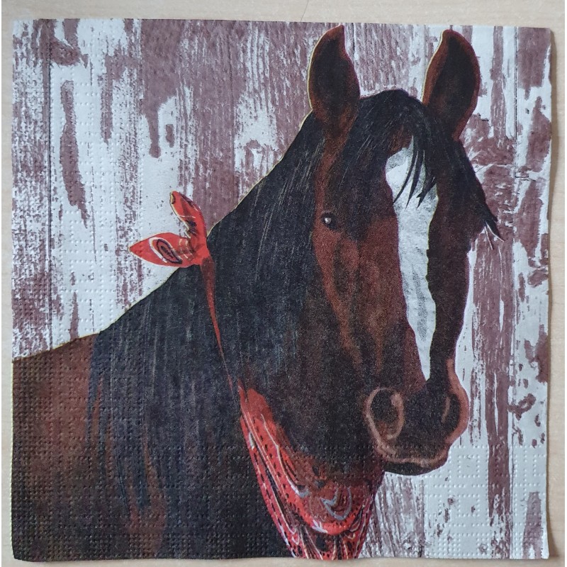 Serviette Pferd