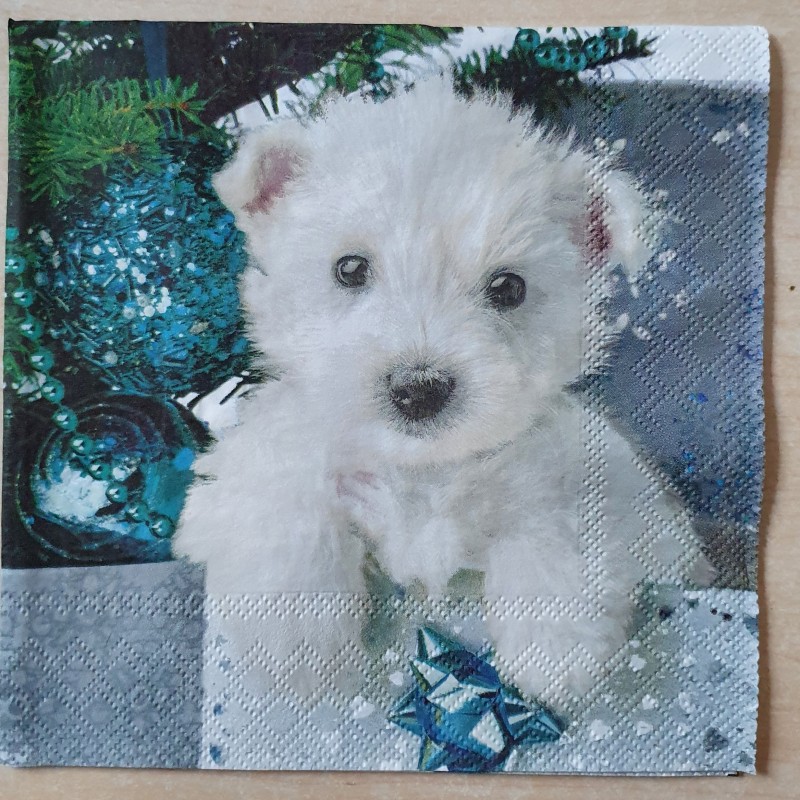 Serviette Hund
