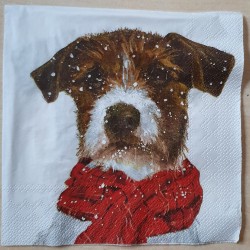 Serviette Hund