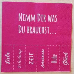 Serviette Nimm Dir....