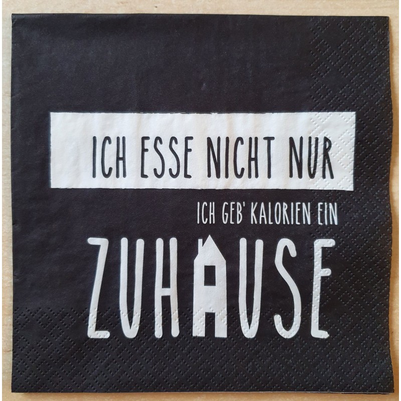 Serviette Kalorien/Zuhause