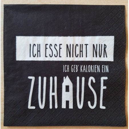 Serviette Kalorien/Zuhause