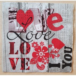 Serviette Love