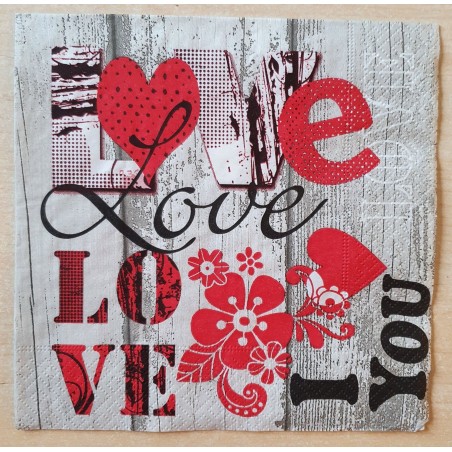 Serviette Love