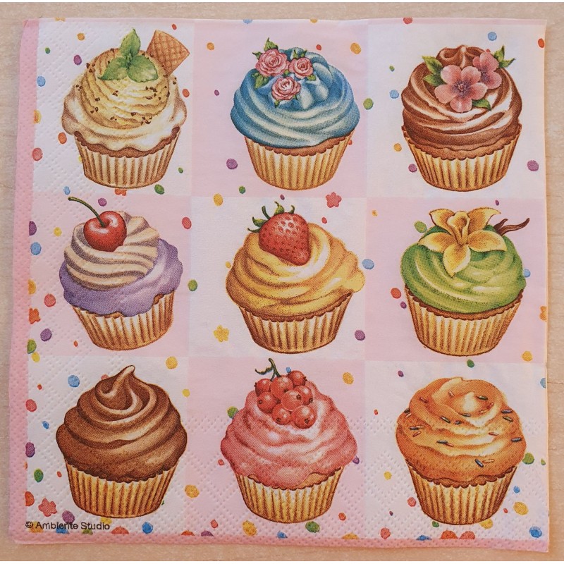 Serviette Cupcakes