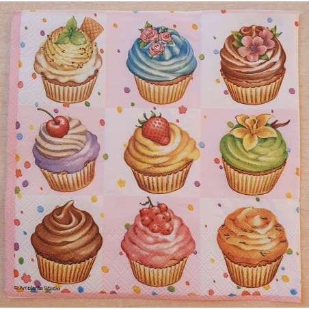 Serviette Cupcakes