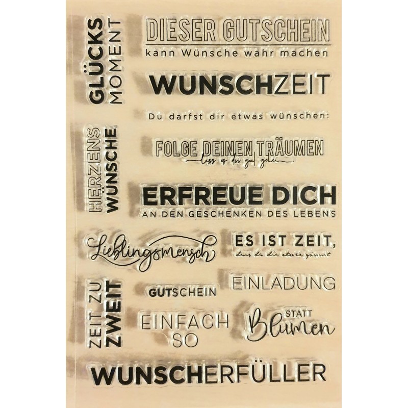 Clear Stamps Sprüche