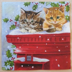 Serviette Katzen