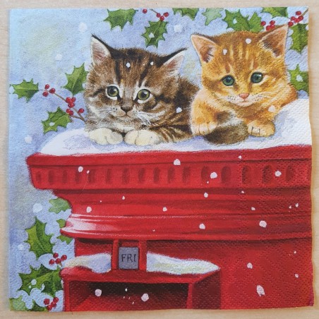 Serviette Katzen
