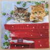 Serviette Katzen