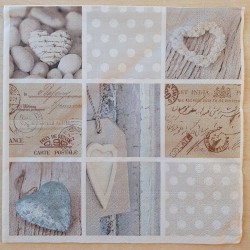 Serviette Herzen